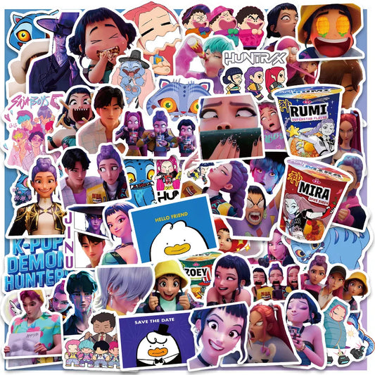 KPop Demon Hunters Stickers – 60Pcs Waterproof Decals for DIY Fans