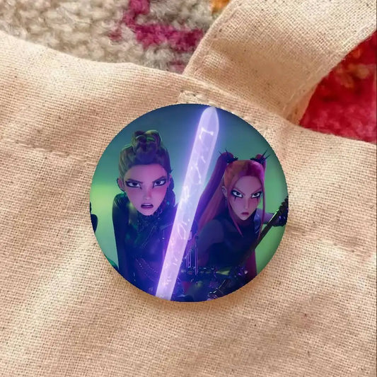 KPop Demon Hunters Creative Pins – Fun Accessories for Fans and Friends