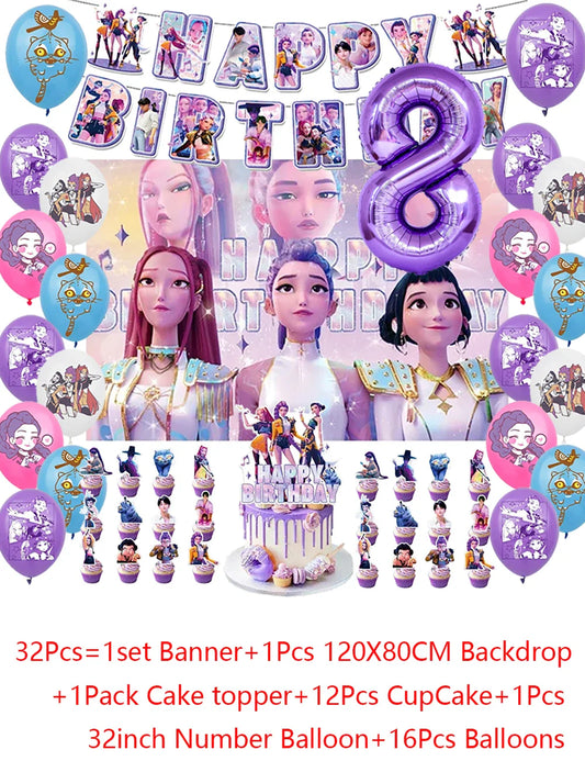 Celebrate Your Kpop Anime Party with Demon Hunters Party Supplies