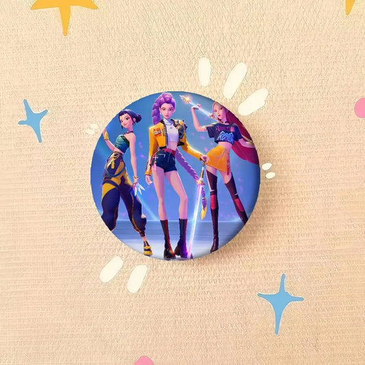 KPop Demon Hunters Button Pins – Cute and Creative Badge Jewelry Gifts