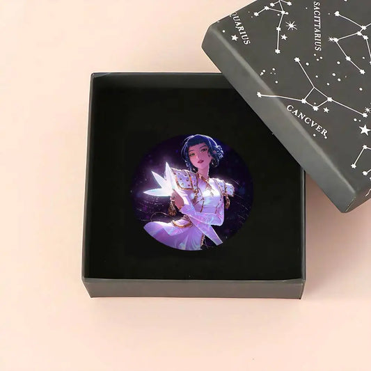 KPop Demon Hunters Zoey Button Pin – Stylish Metal Badge for Fans