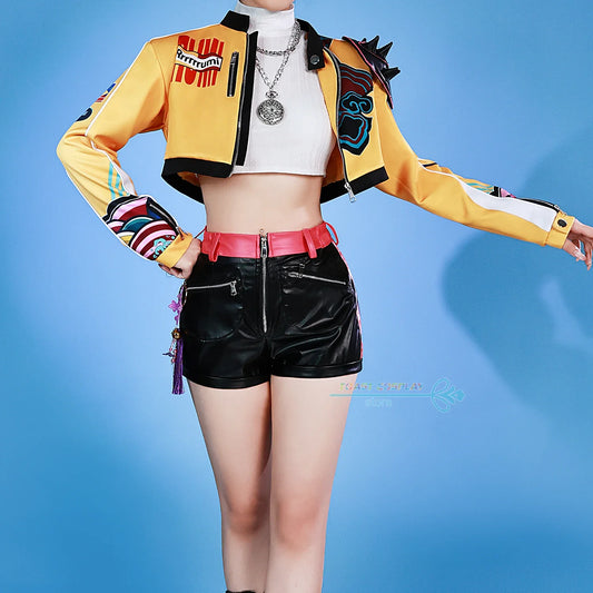 Anime Movie HUNTR/X KPOP Demon Hunters Cosplay Costumes – Zoey, Rumi, Mira