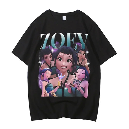 2025 Hot Cartoon KPop Demon Hunters Tiger T-shirt – Stylish Y2k Streetwear