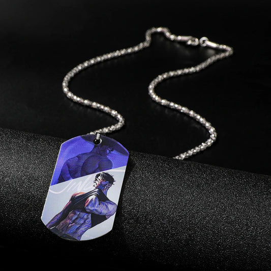 KPop Demon Hunters Stainless Steel Tag Necklace – UV Print Jewelry for Fans