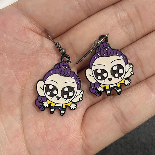 Korean Fashion Cute Kpop Demon Hunters Huntrix Hoop Earrings