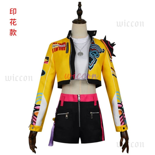 Demon Hunters Huntrix Rumi Cosplay Outfit – KPOP-Inspired Stage Costume