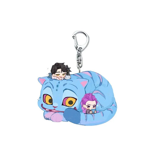 Anime Movie KPop Demon Hunters HUNTR/X Cosplay Keychain – Tiger Pendant Accessory
