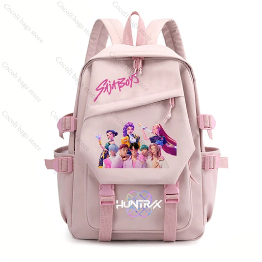 2025 KPop Demon Hunters Saja Boys Backpack – Trendy &amp; Spacious for Teens