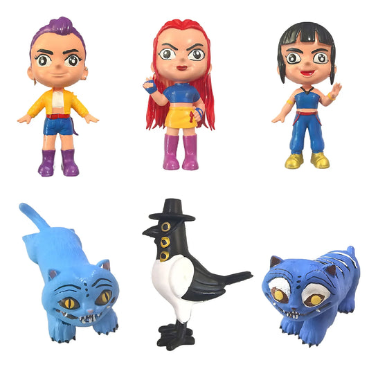 Kpop Demon Hunters Figurines – Cute Tiger Anime Figures for Kids