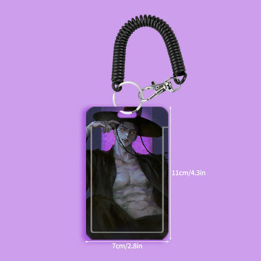 Kpop Demon Hunters Saja Boys Photocard Holder Keychain – Stylish ID Card Protection
