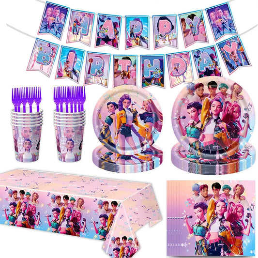 Kpop Demon Hunters Party Supplies – Cake Toppers, Balloons &amp; More!