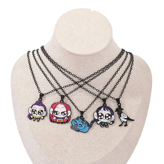 HUNTRIX Kpop Demon Hunters Necklace – Logo Pendant for Fans