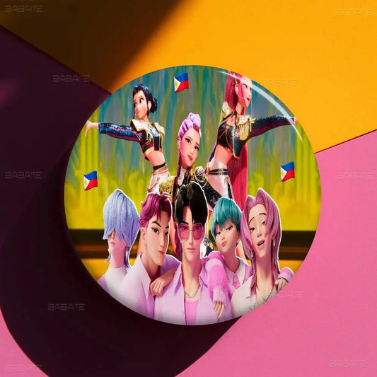 KPop D-Demon H-Hunters Creative Pins – Unique Brooches for Fans